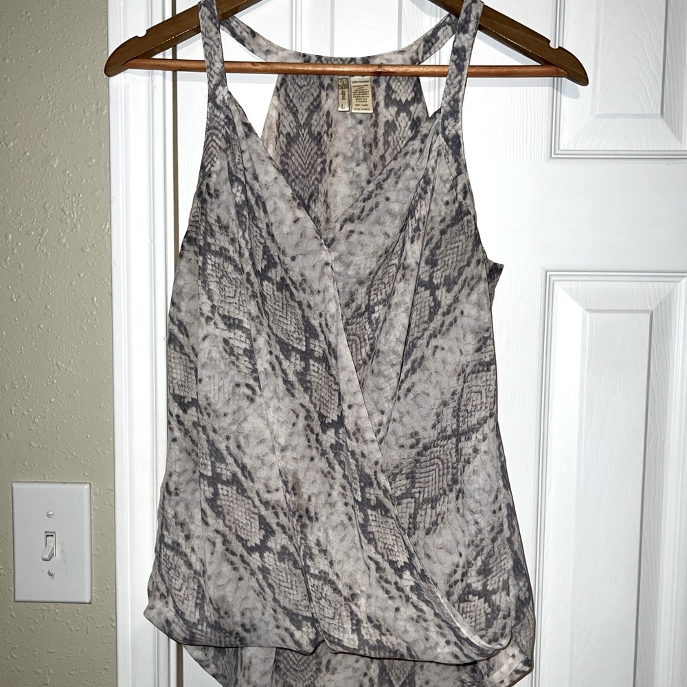Women’s snake print blouse